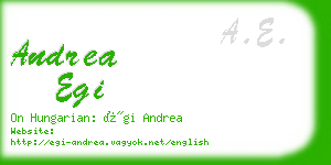 andrea egi business card